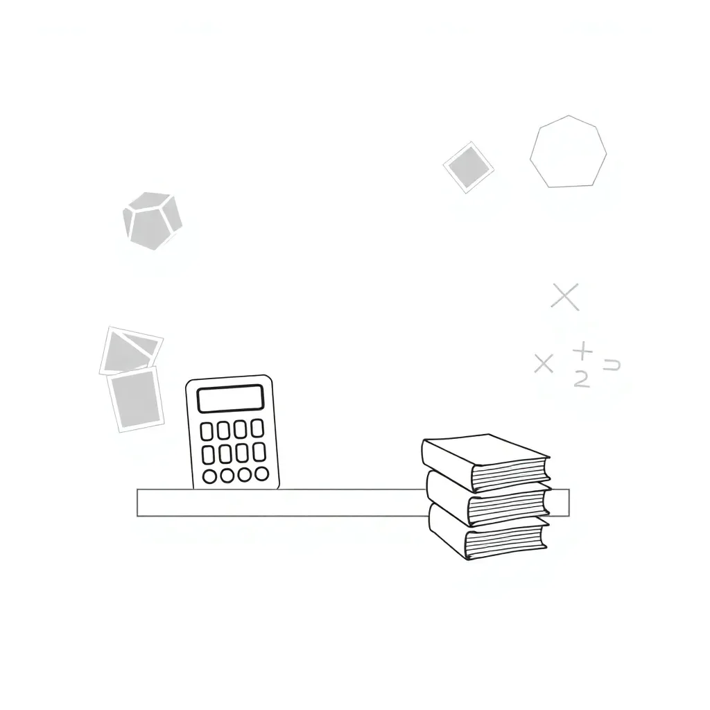 Algebra worksheet illustration