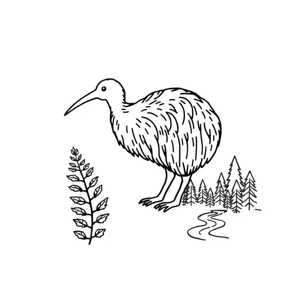 Animals in different habitats illustration