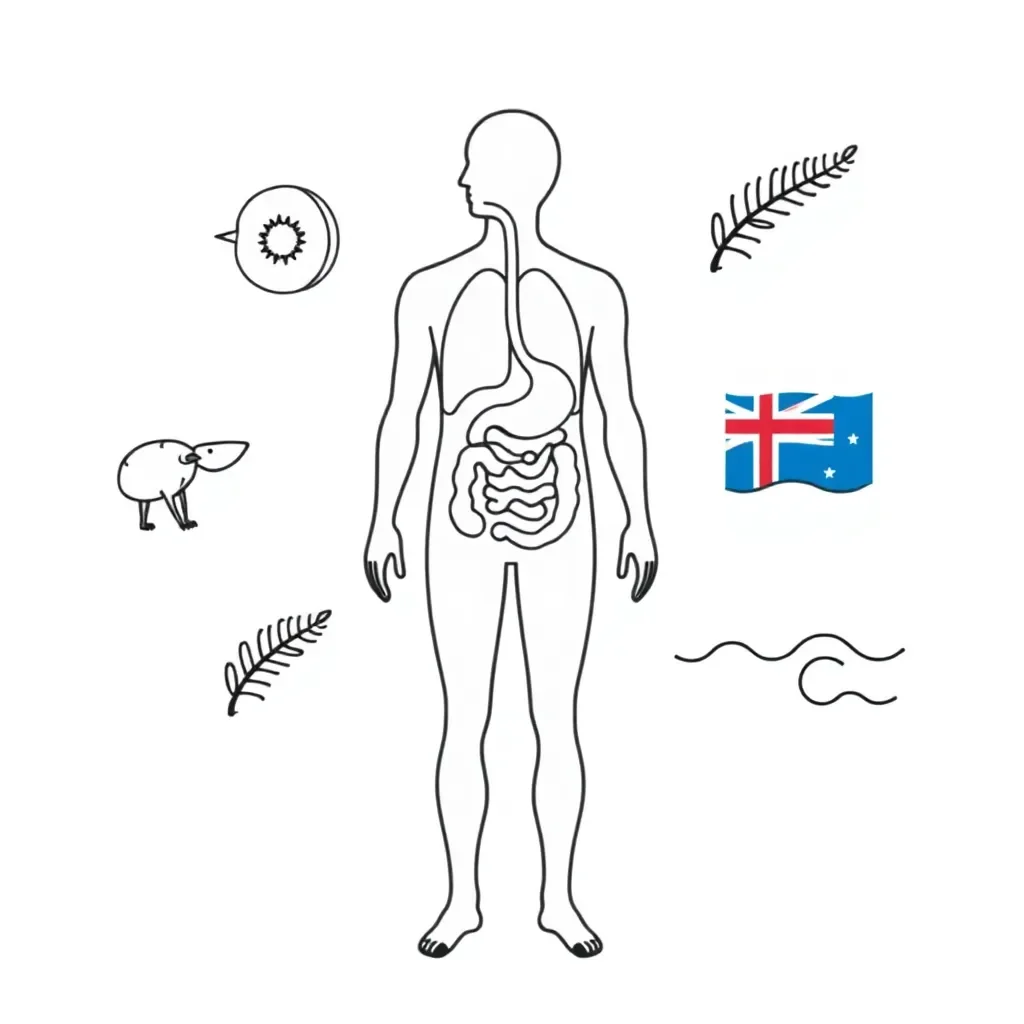 Human body systems diagram