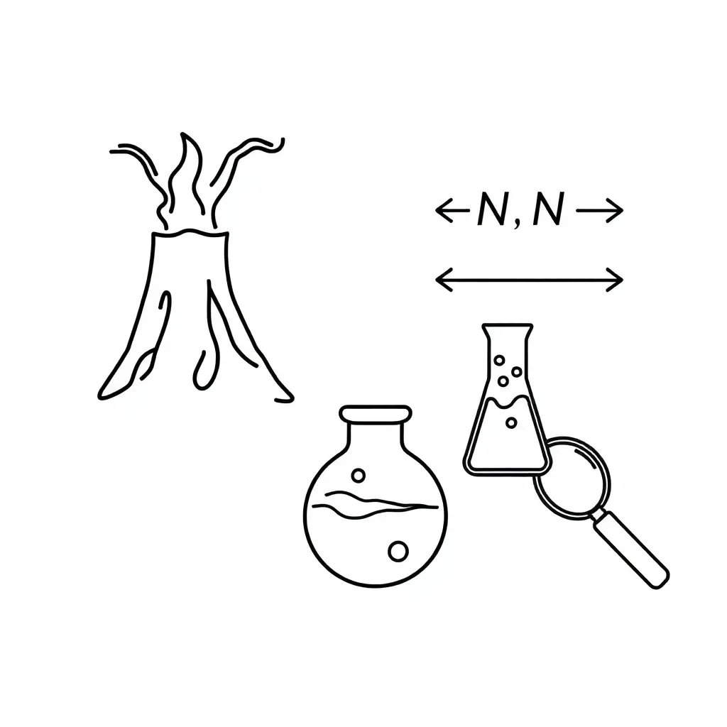 Chemical reaction illustration