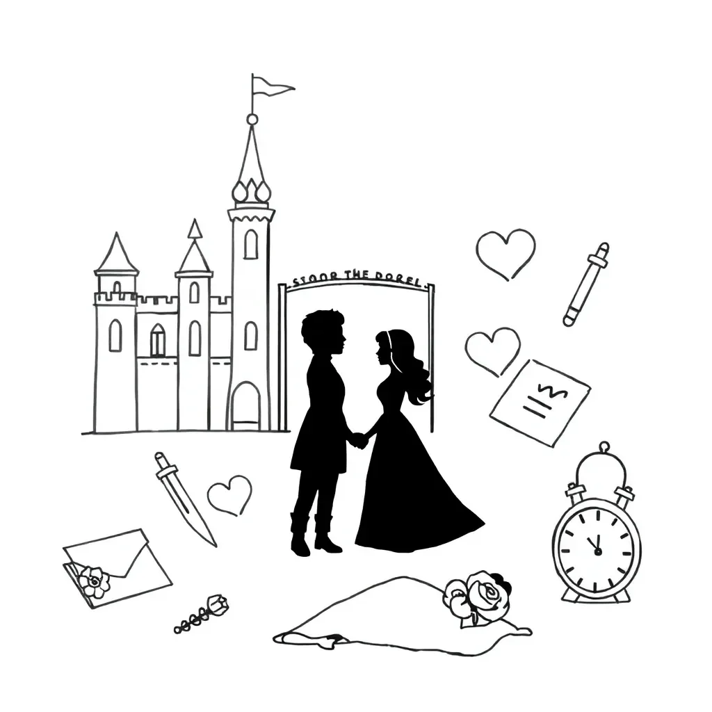 Kpop Romeo and Juliet illustration