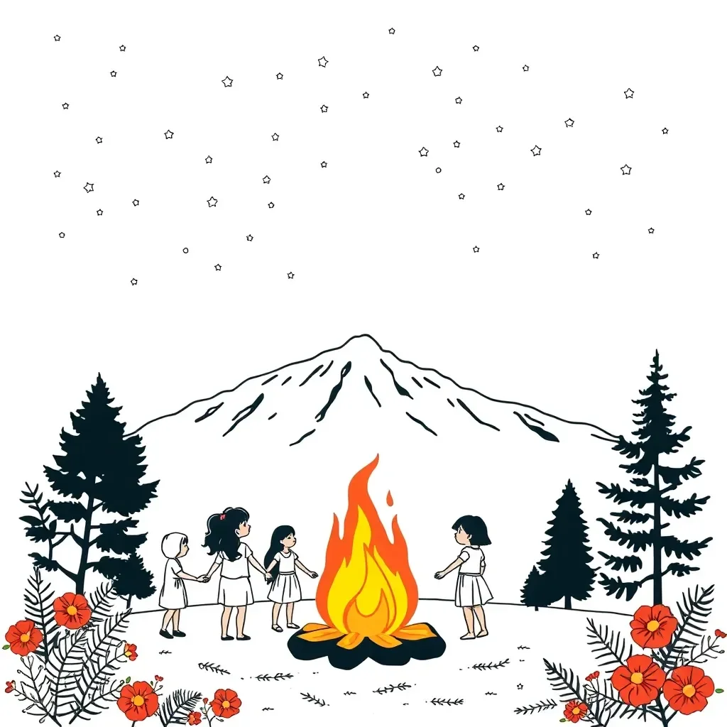 Matariki stars and celebration