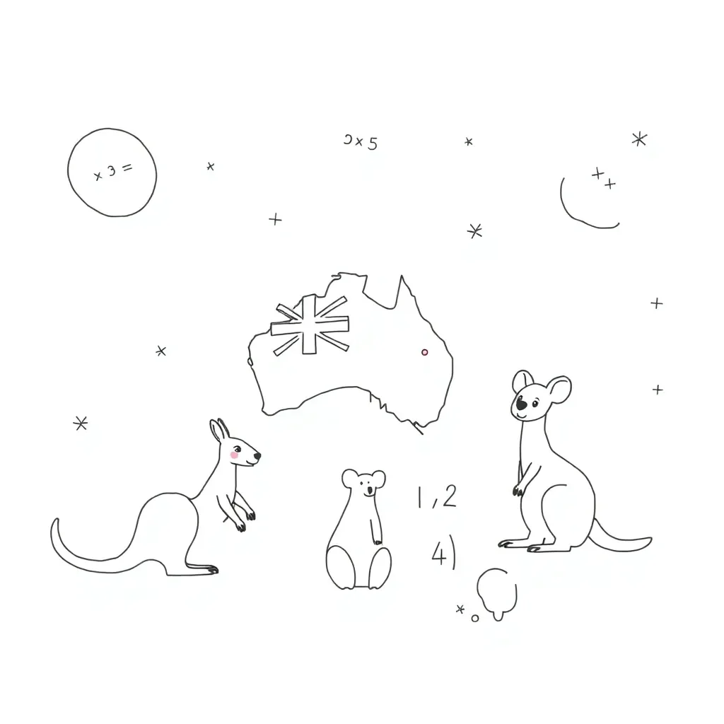 Numbers and mathematical symbols illustration