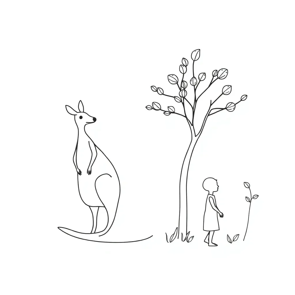 Teenage boy and girl showing growth changes