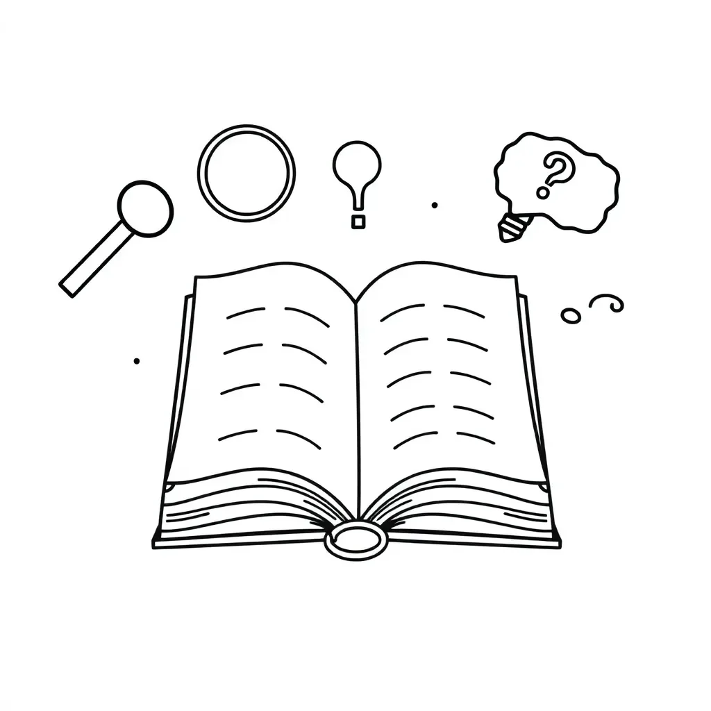 Student reading a book
