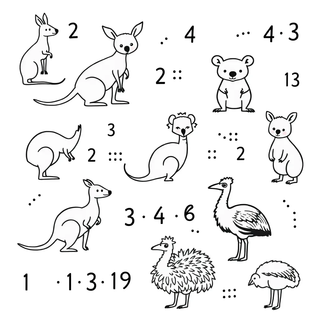 Colourful numbers and counting illustration