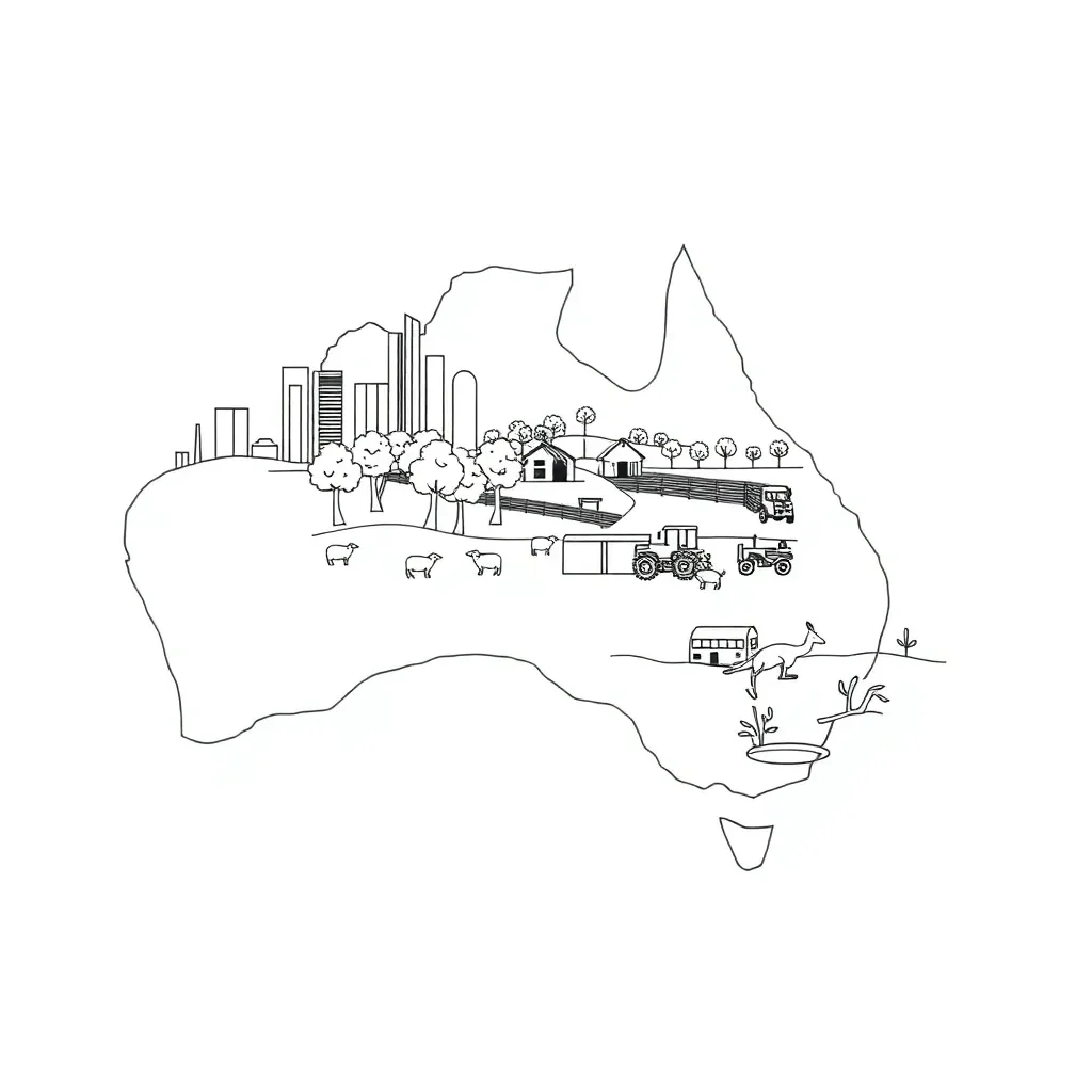 Australian communities illustration