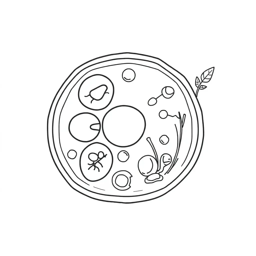 Plant and animal cell diagrams