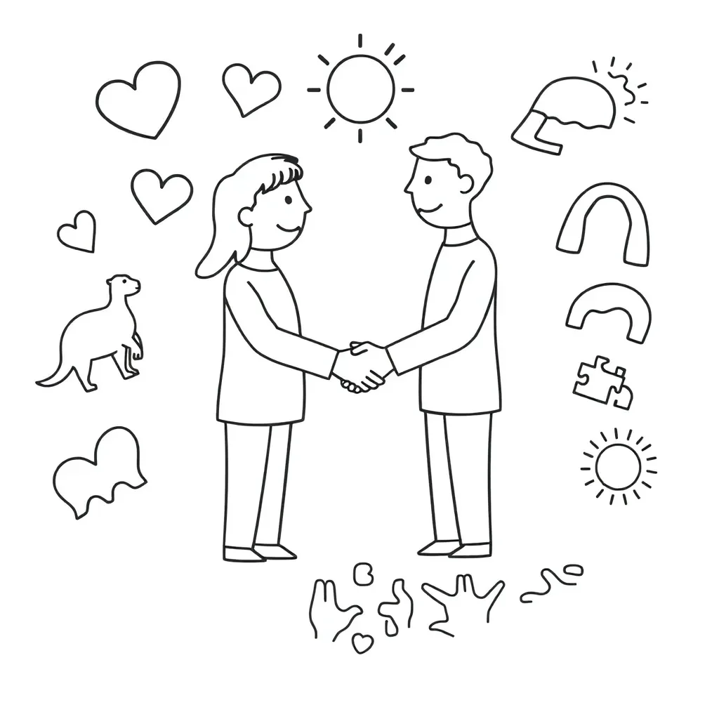 People connecting in healthy relationships