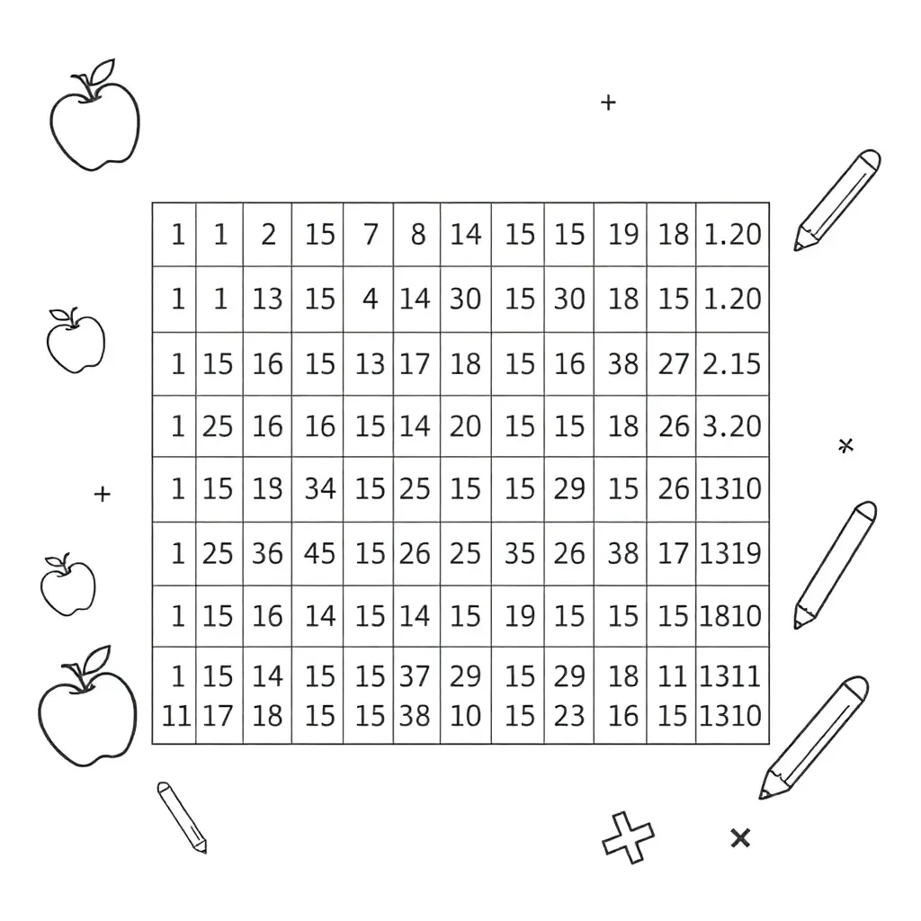 Worksheet illustration