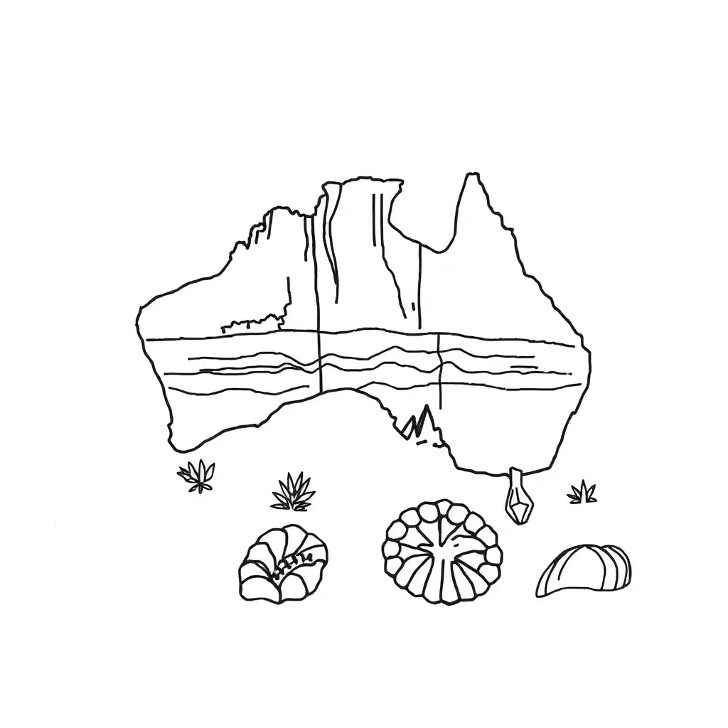 Rock formations and geological layers