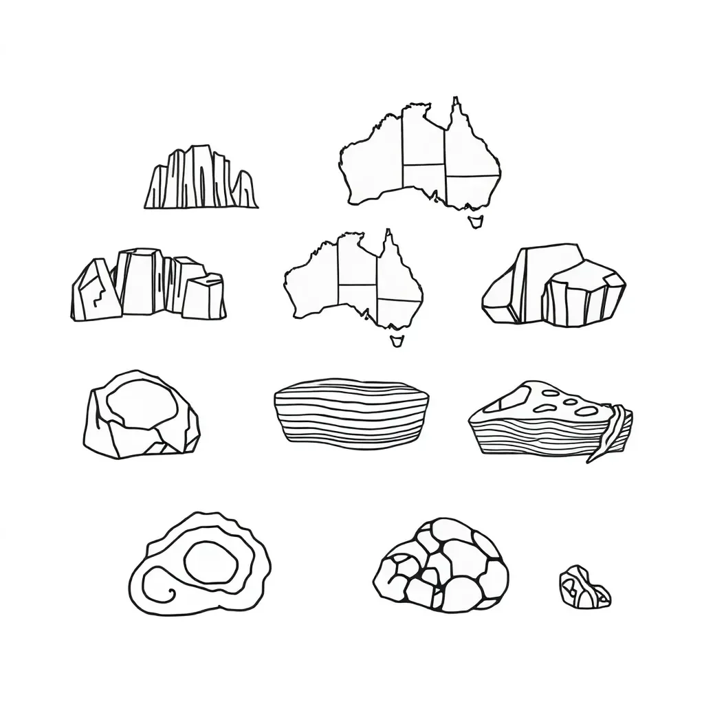 Rock formation and geological layers