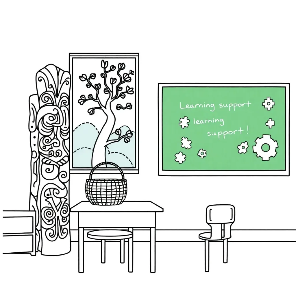 Educational support illustration