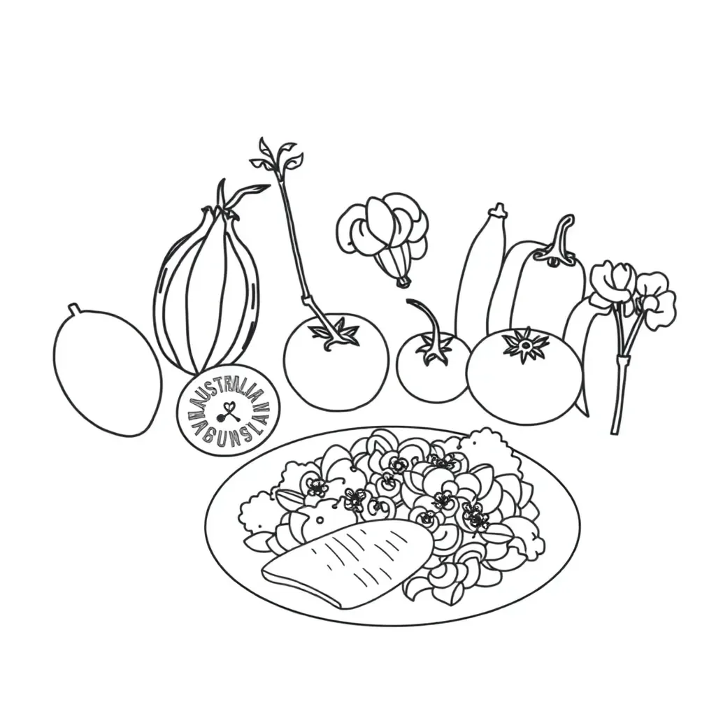 Healthy food groups illustration