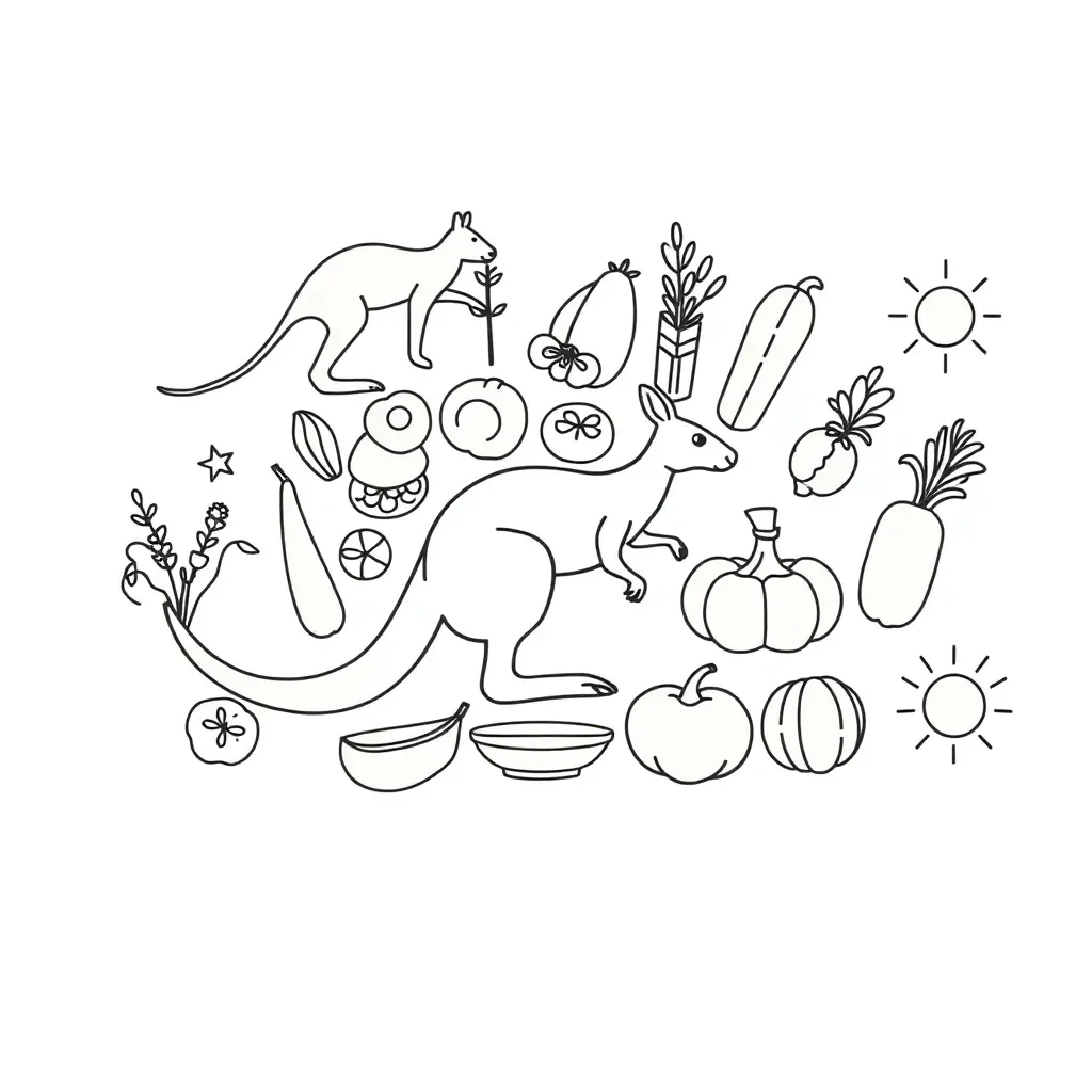 Healthy food groups illustration