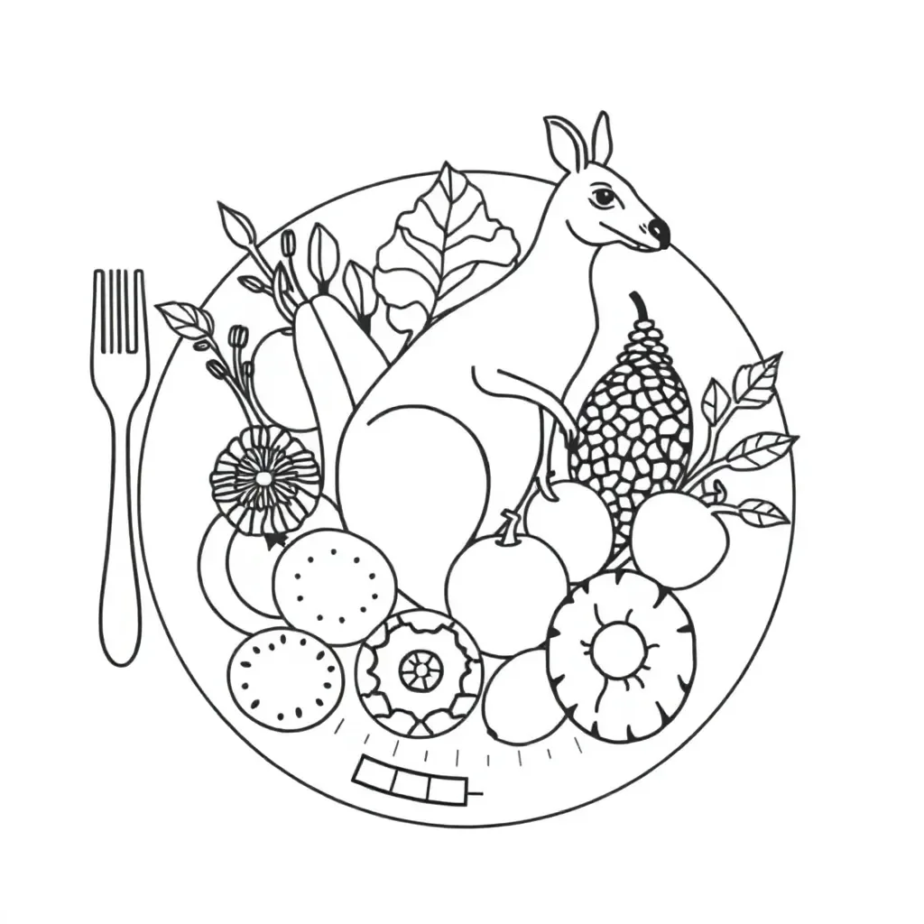 Food nutrition label illustration