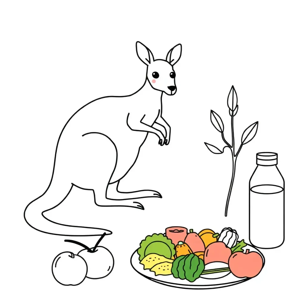 Healthy meal planning illustration