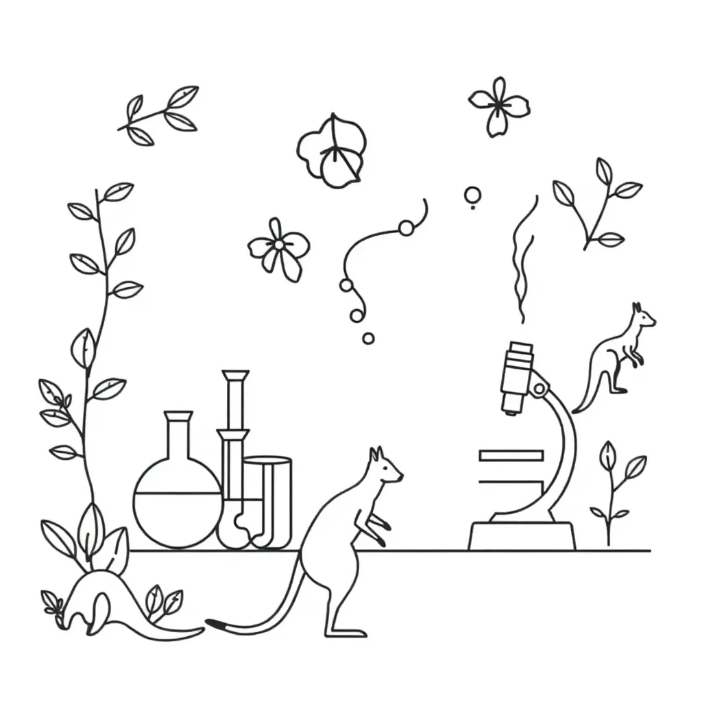 Chemical testing equipment illustration