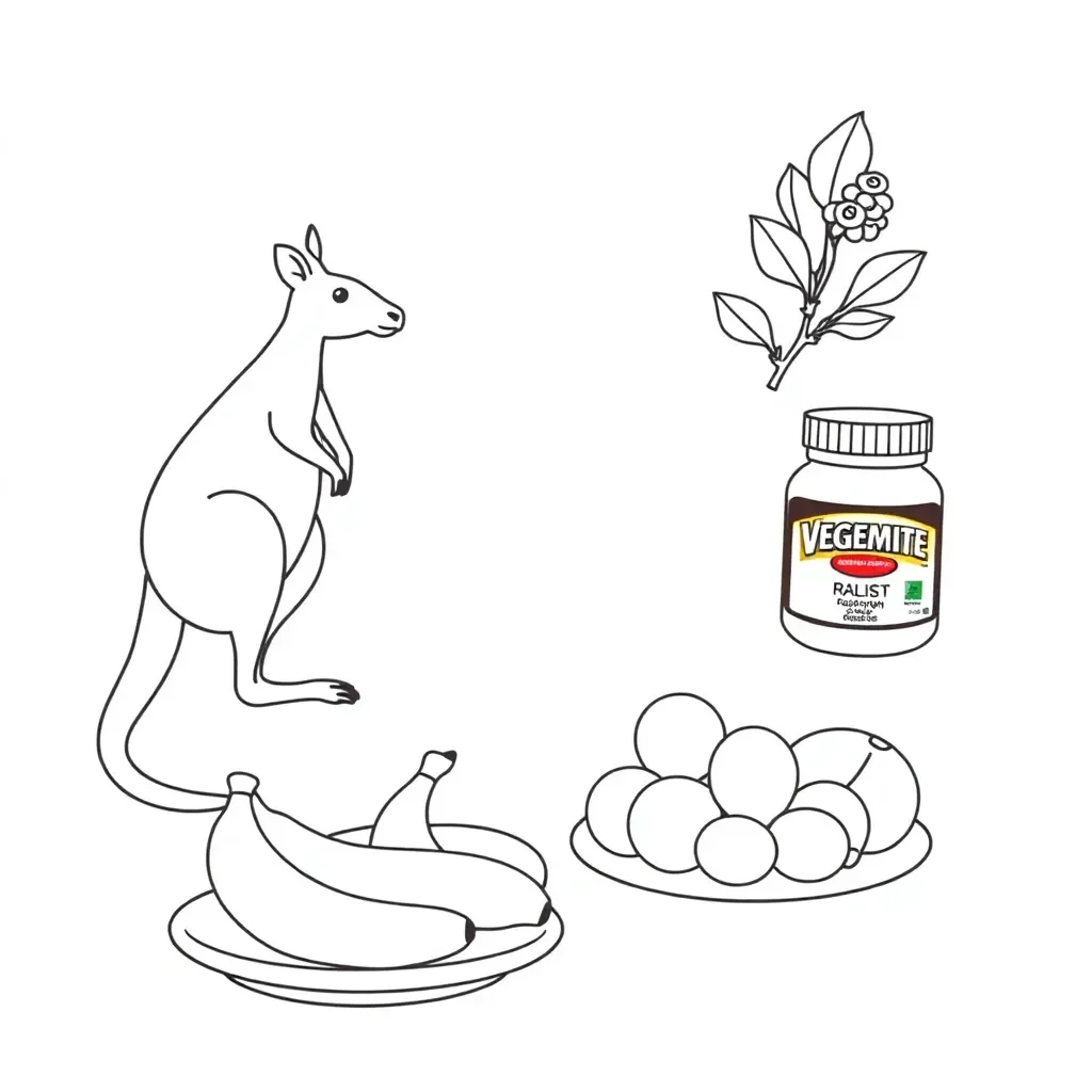 Healthy foods illustration