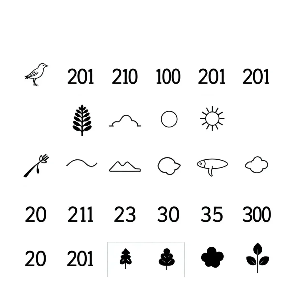 Numbers and counting illustration