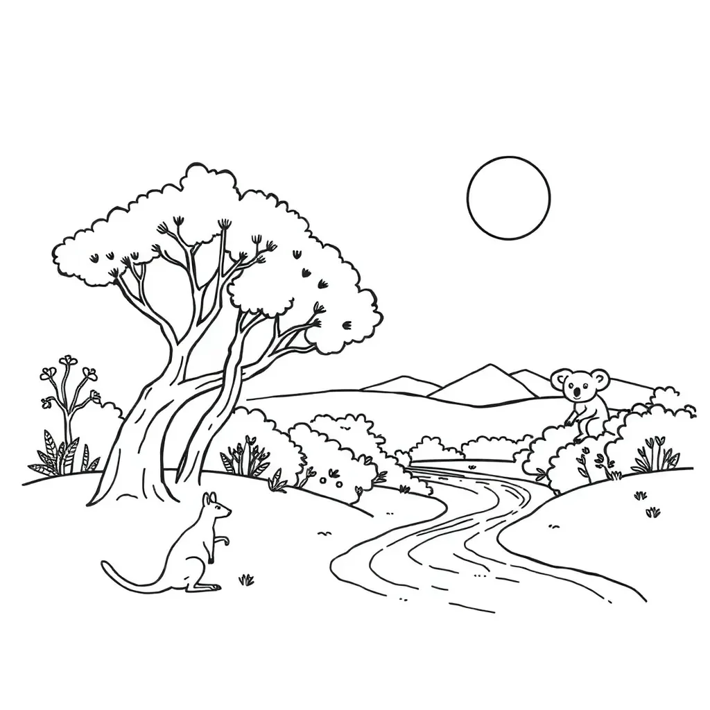 Adventure story illustration