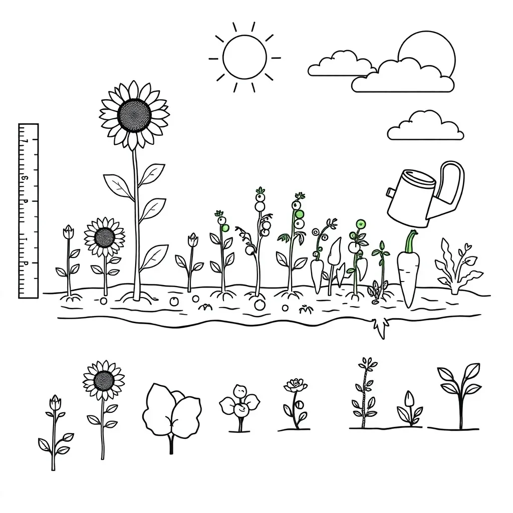 Growing seed illustration
