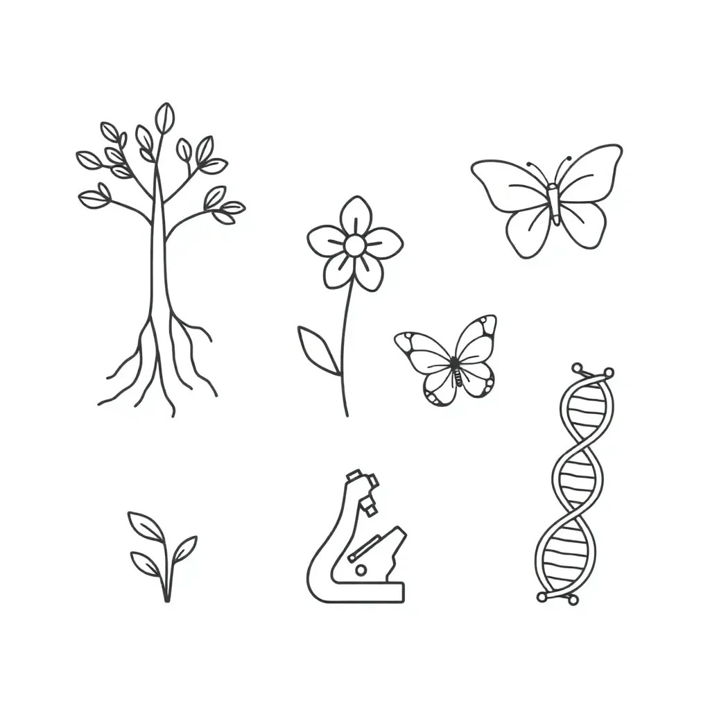 Biology worksheet illustration