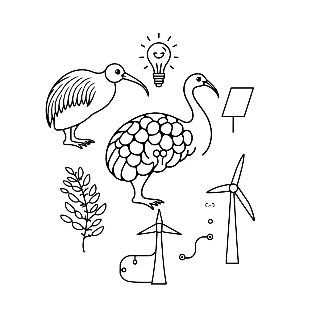 Lightning bolt and light bulb illustration