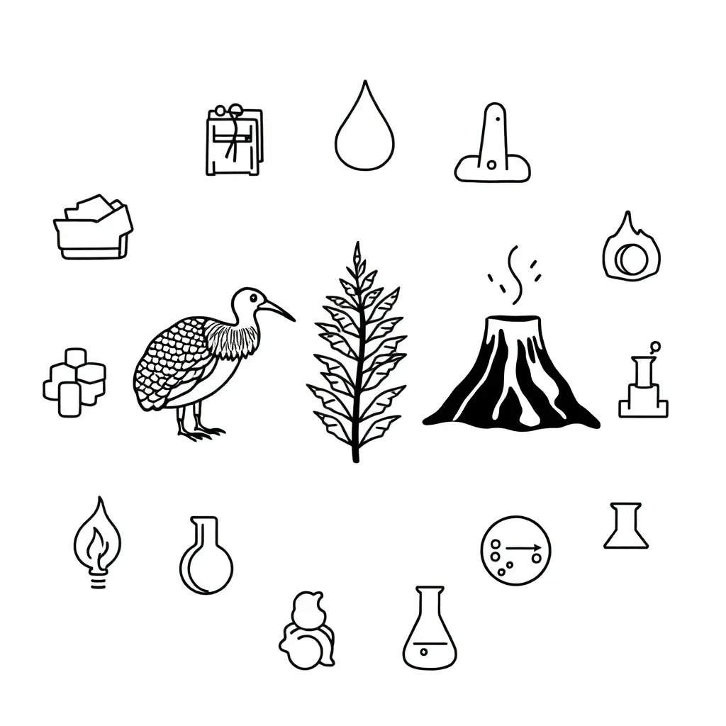 Science experiment illustration