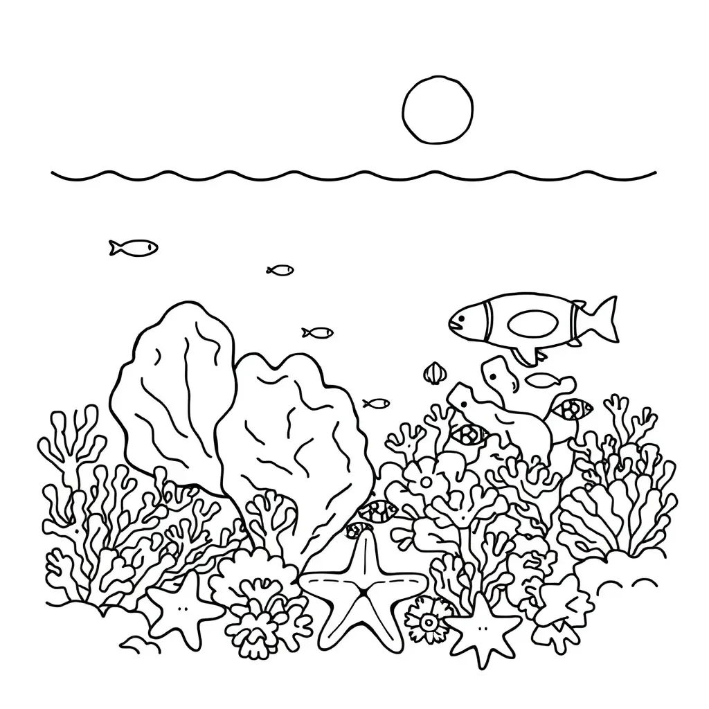 Great Barrier Reef coral and fish
