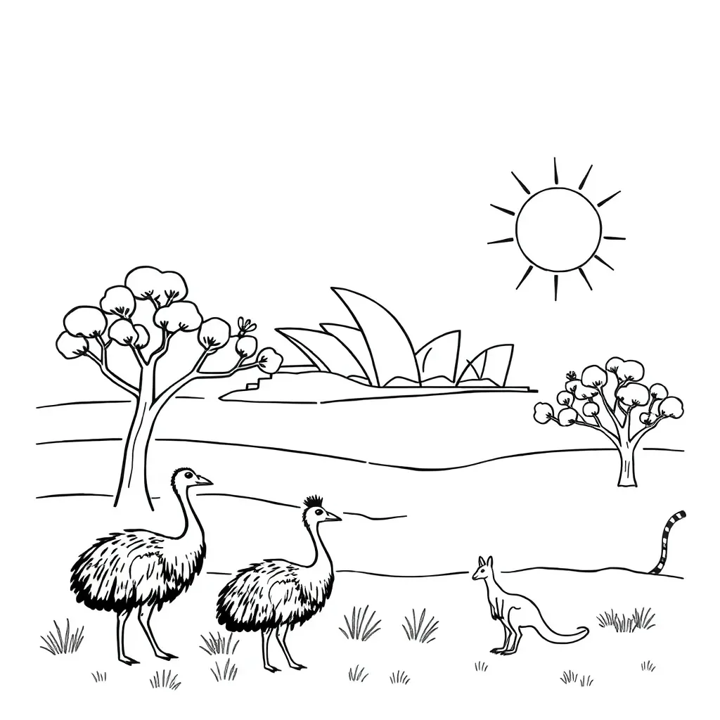 Emu with spelling books