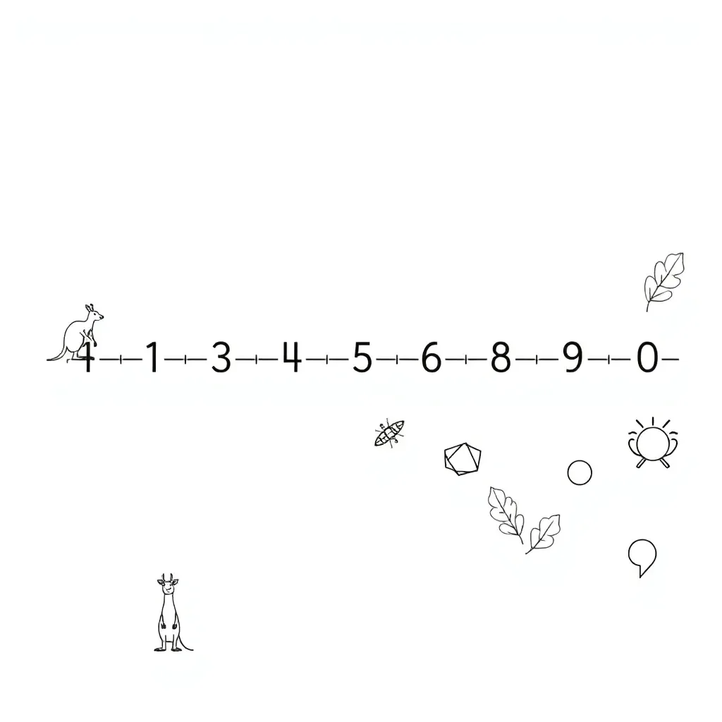 Number blocks and place value chart