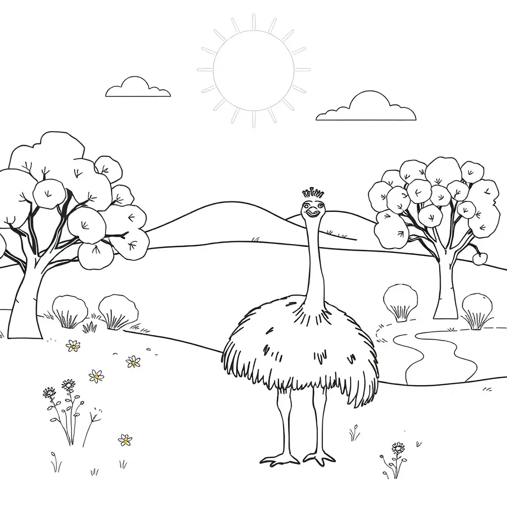 Emu illustration