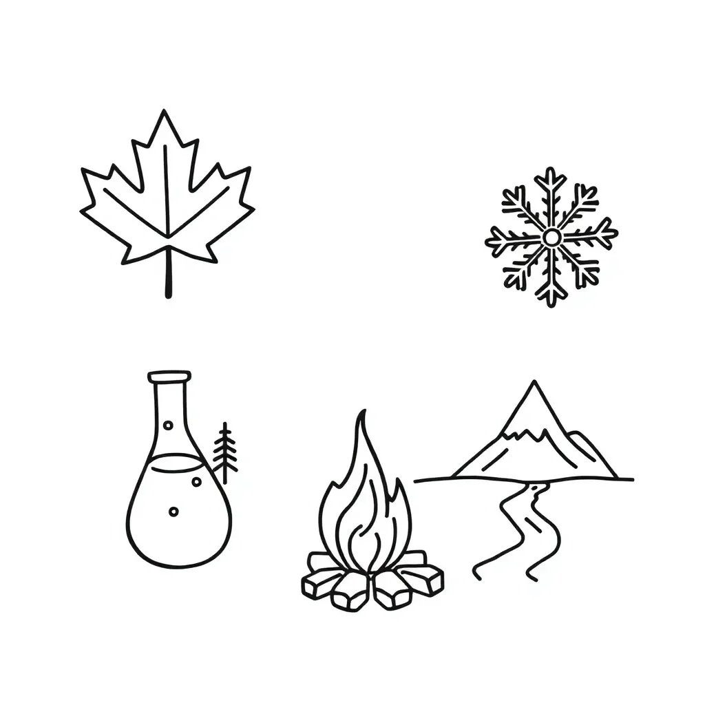 Laboratory equipment and mixtures illustration