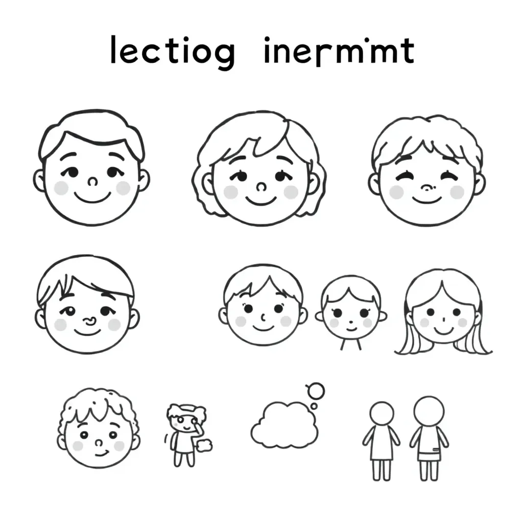 Emotions and feelings illustration