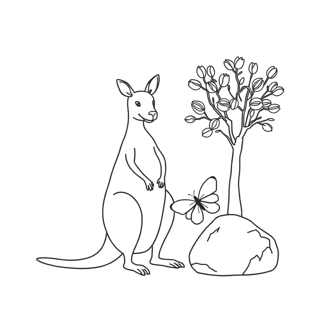 Living and non-living things illustration