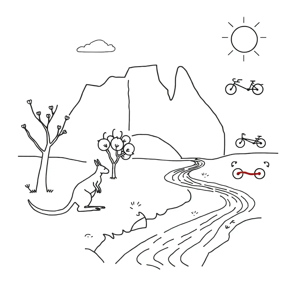 Energy concept illustration showing kinetic and potential energy