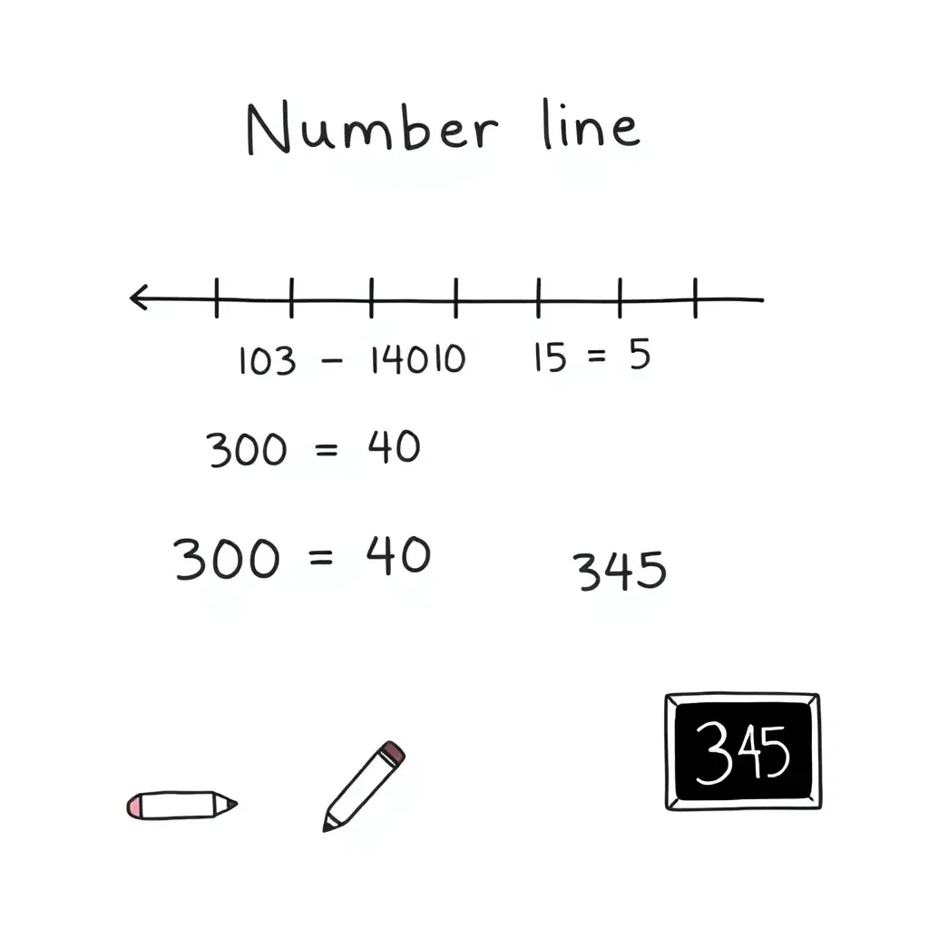 Numbers expanding into place value blocks