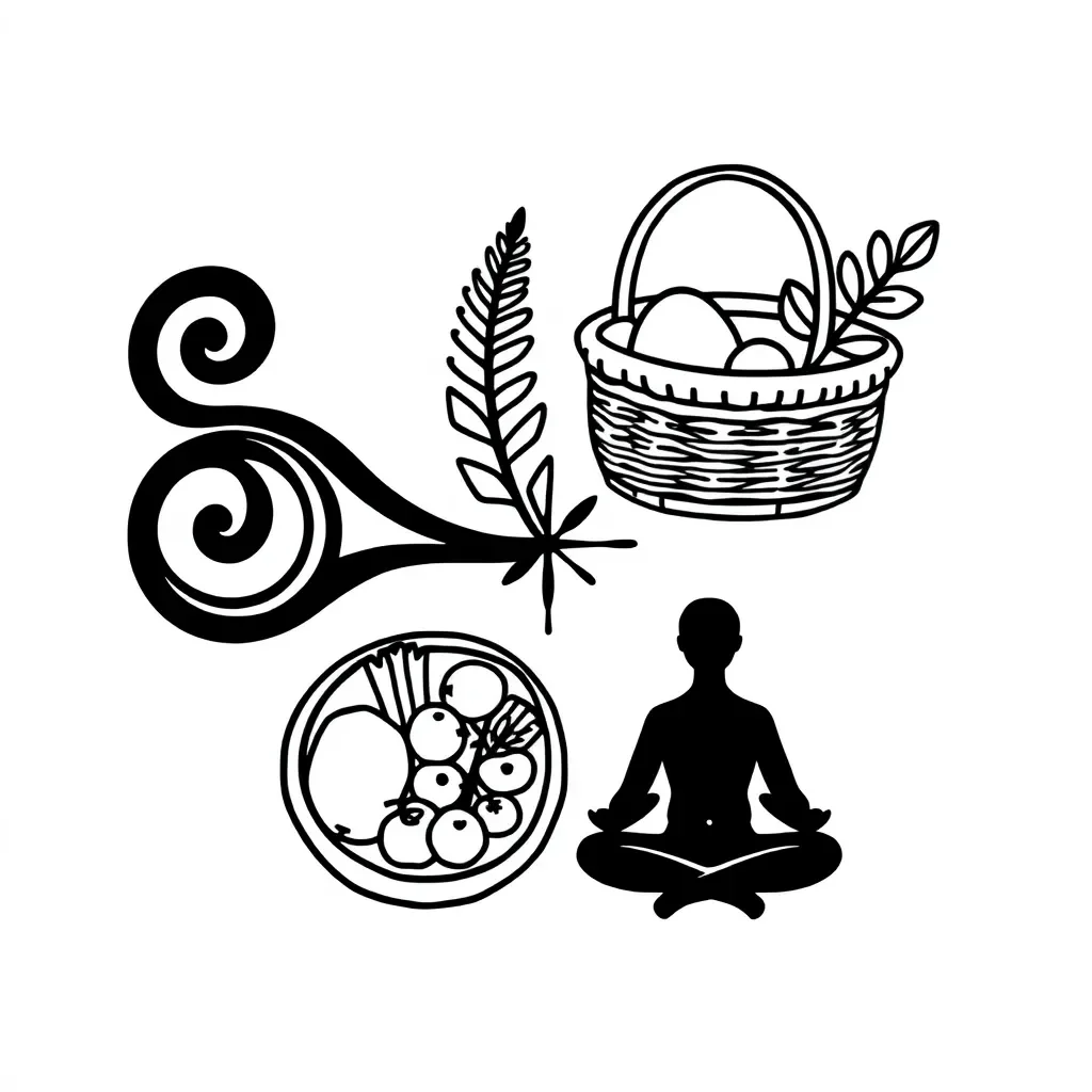 Hauora wellness illustration