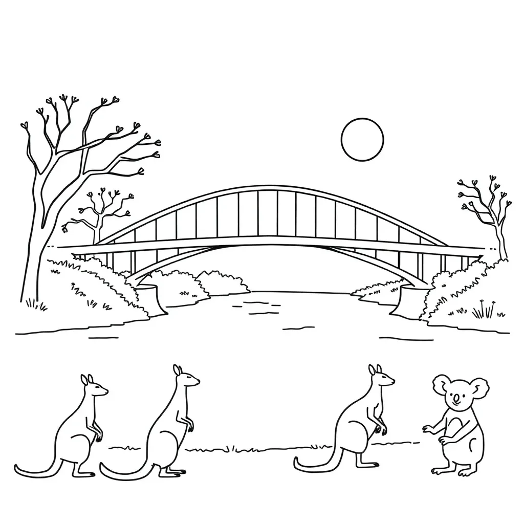 Bridge engineering illustration