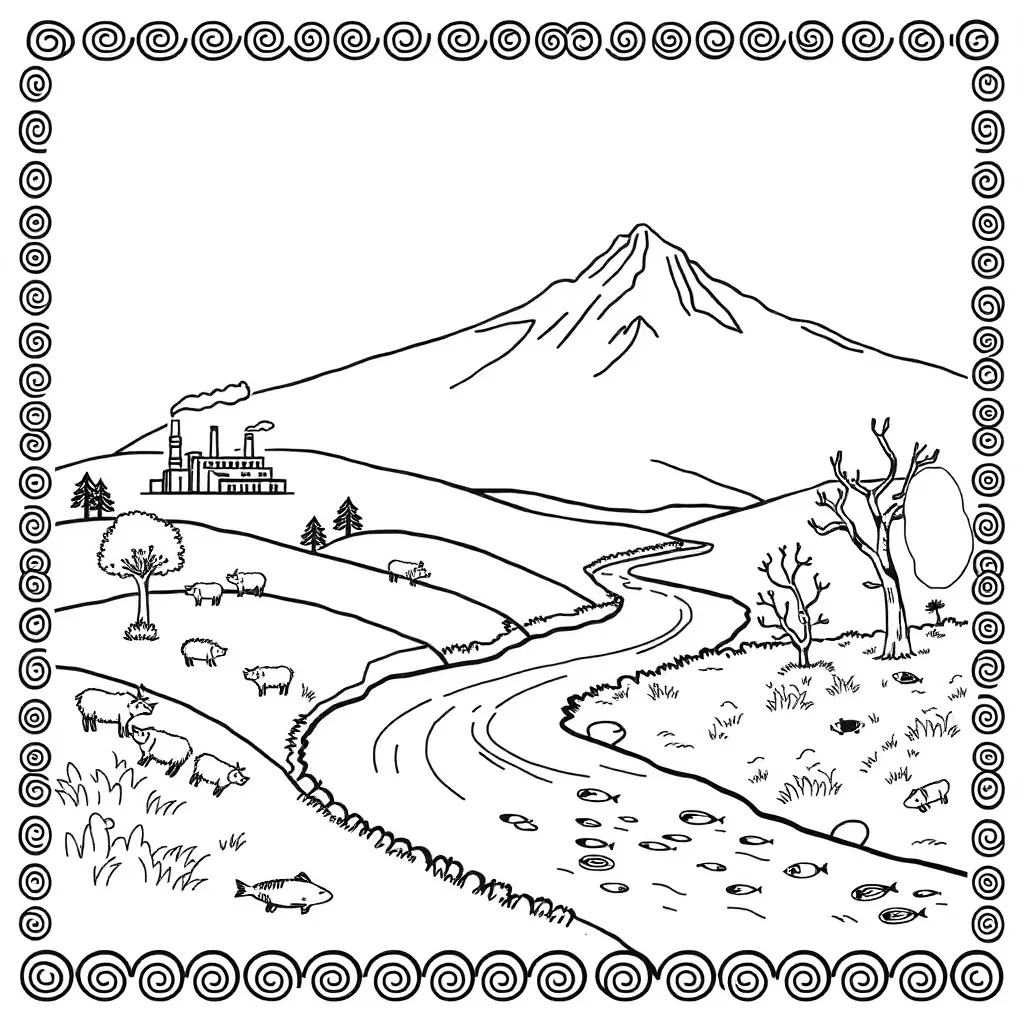 Environmental impact illustration