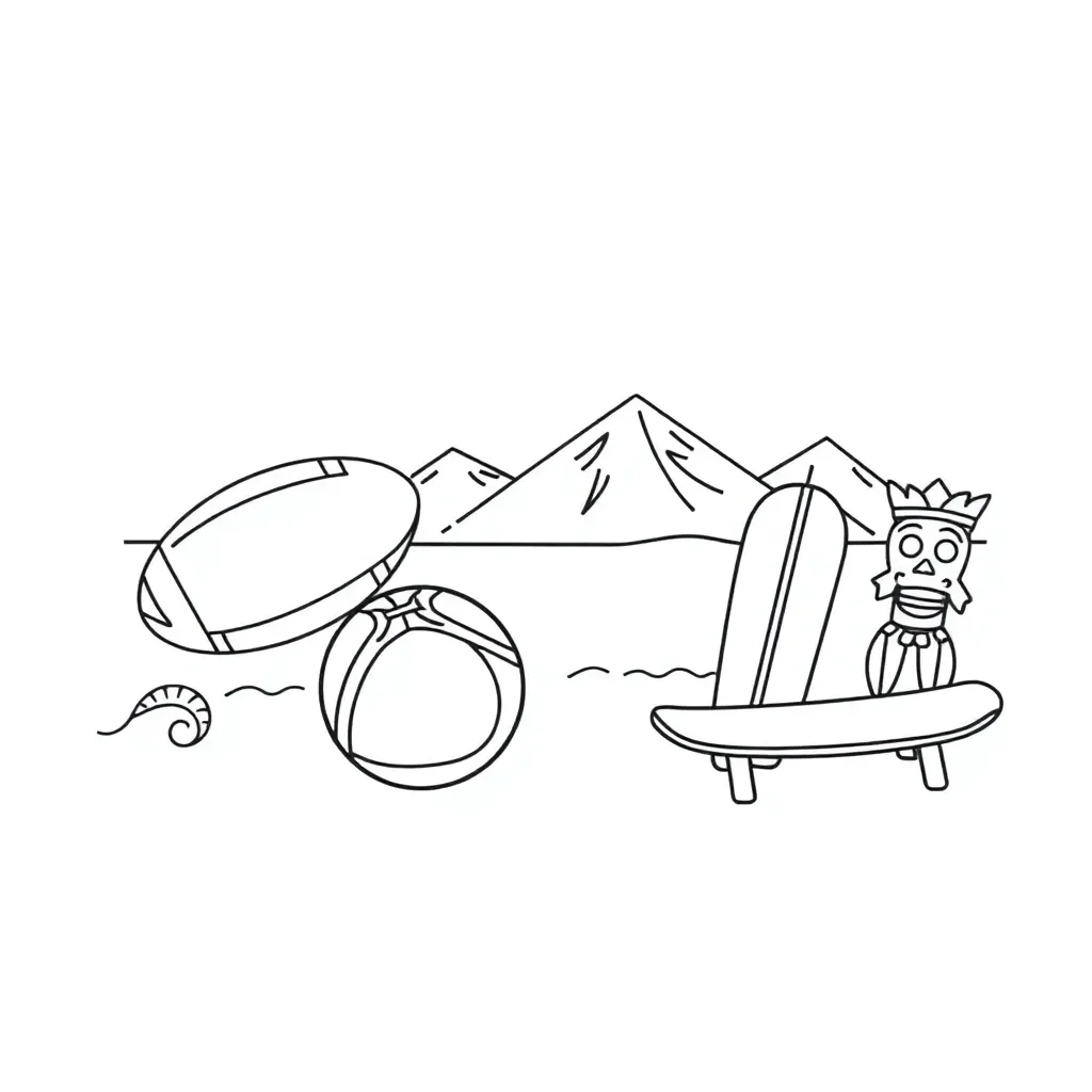 Media and sport illustration