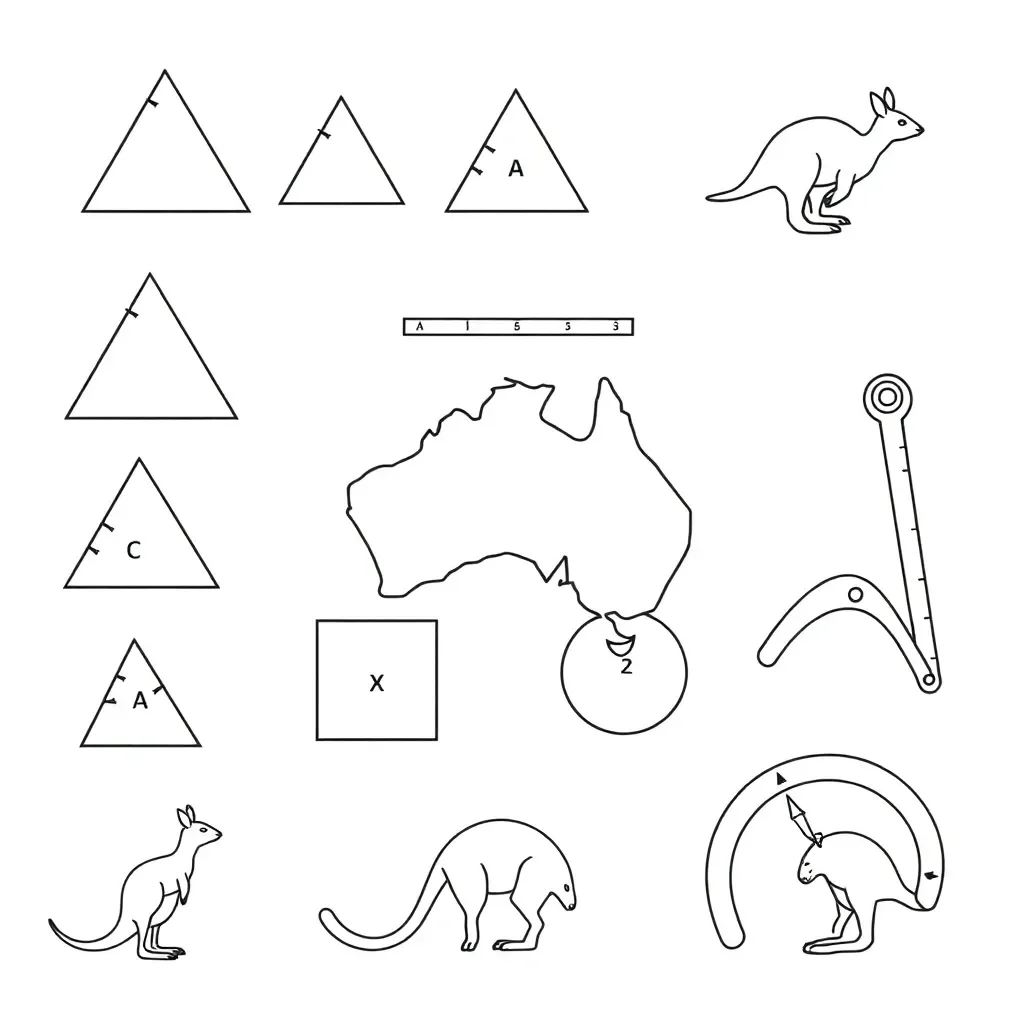 Protractor and angles illustration