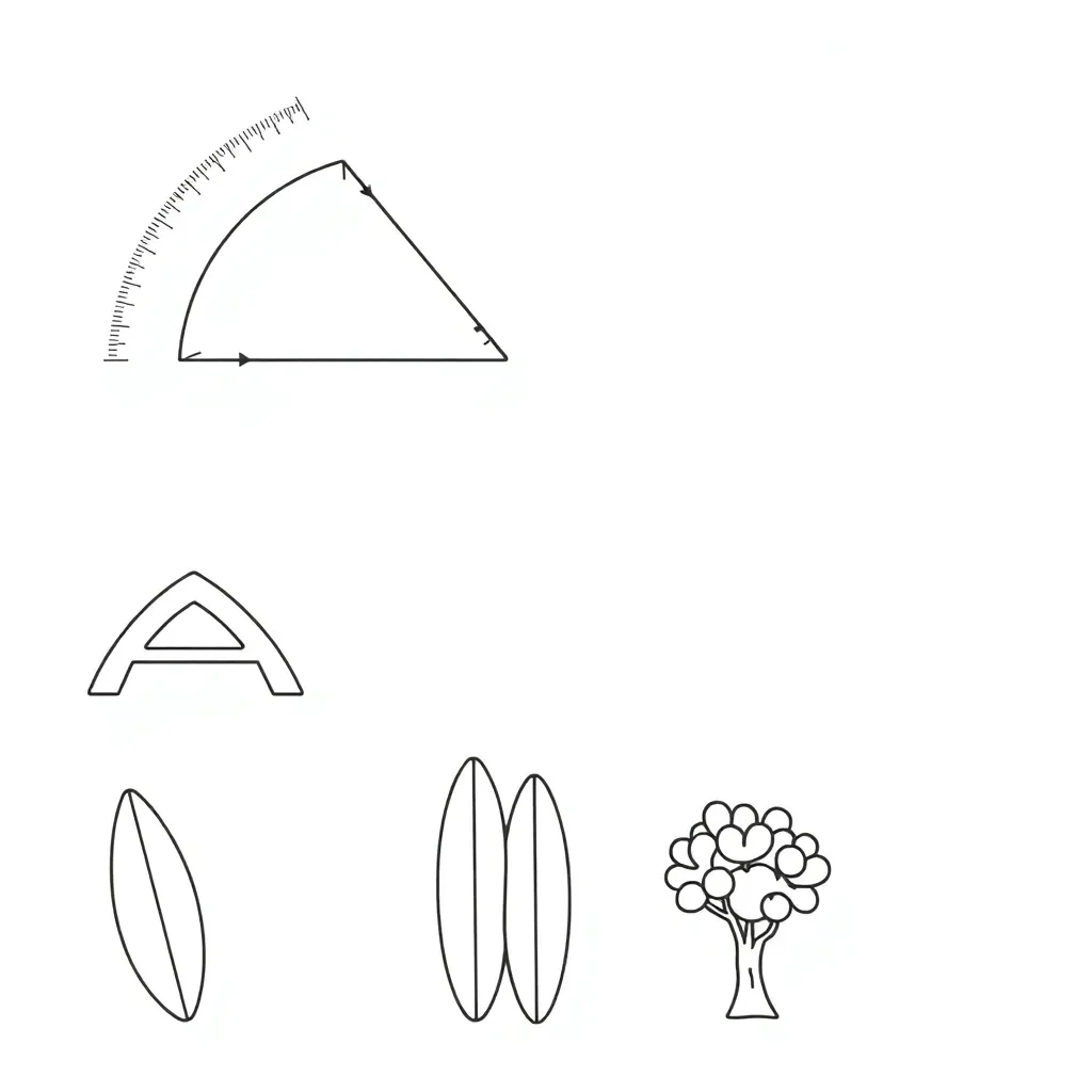 Student using protractor to measure angles