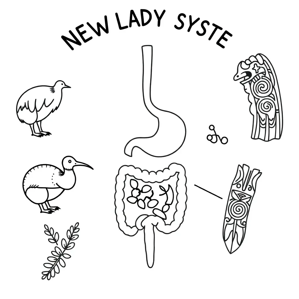 Digestive system illustration