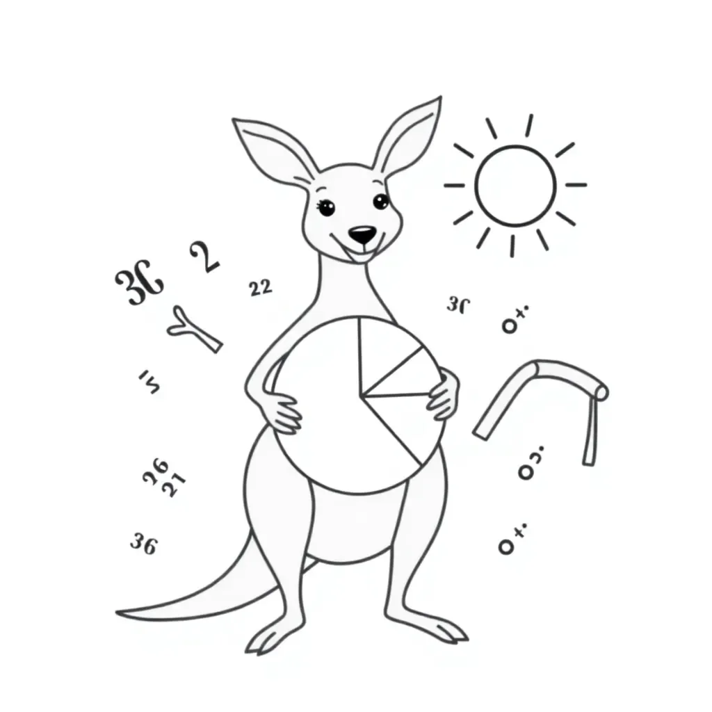 Percentage symbols and numbers illustration