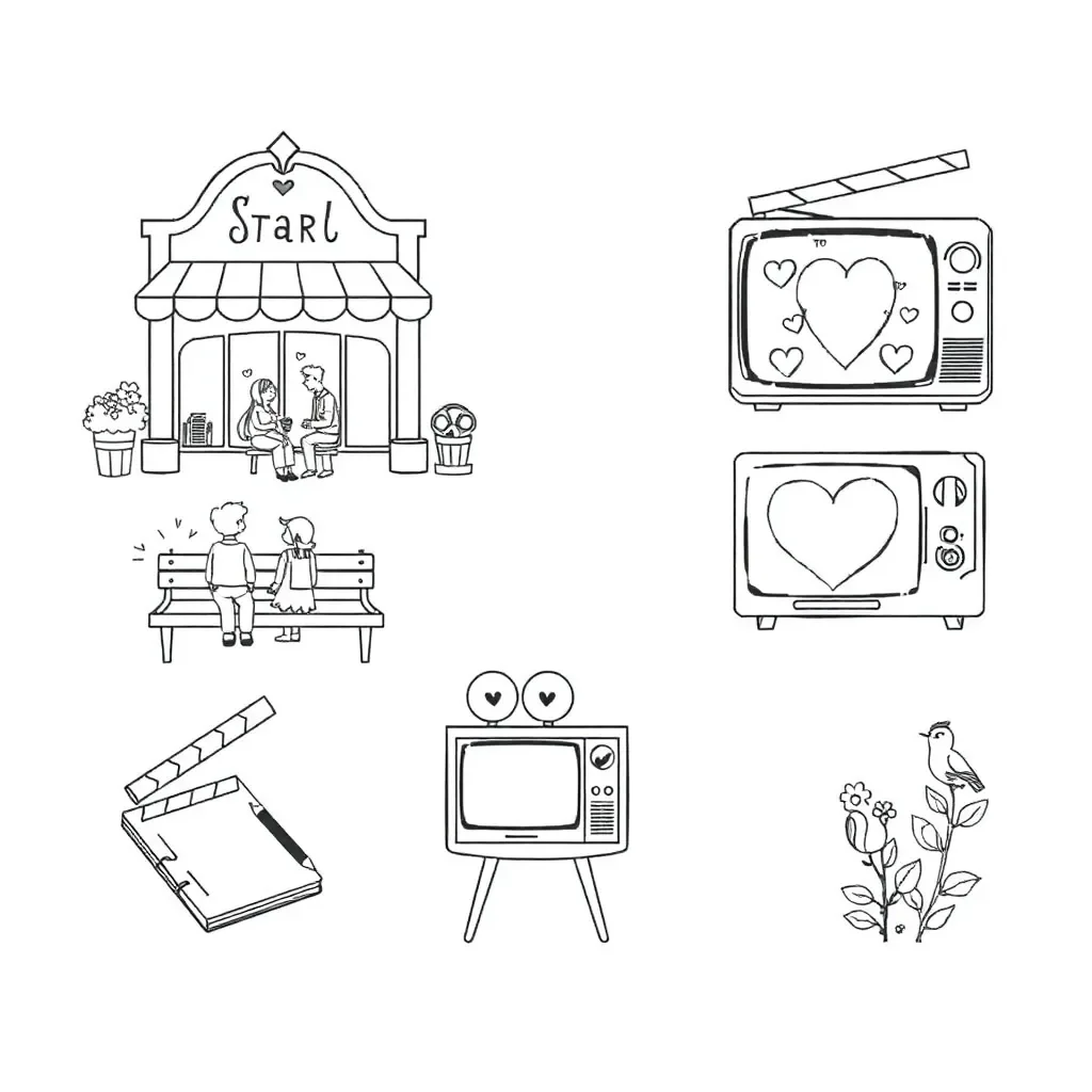 Film analysis worksheet illustration