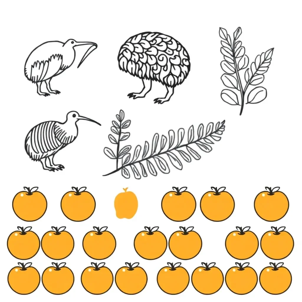 Division worksheet illustration
