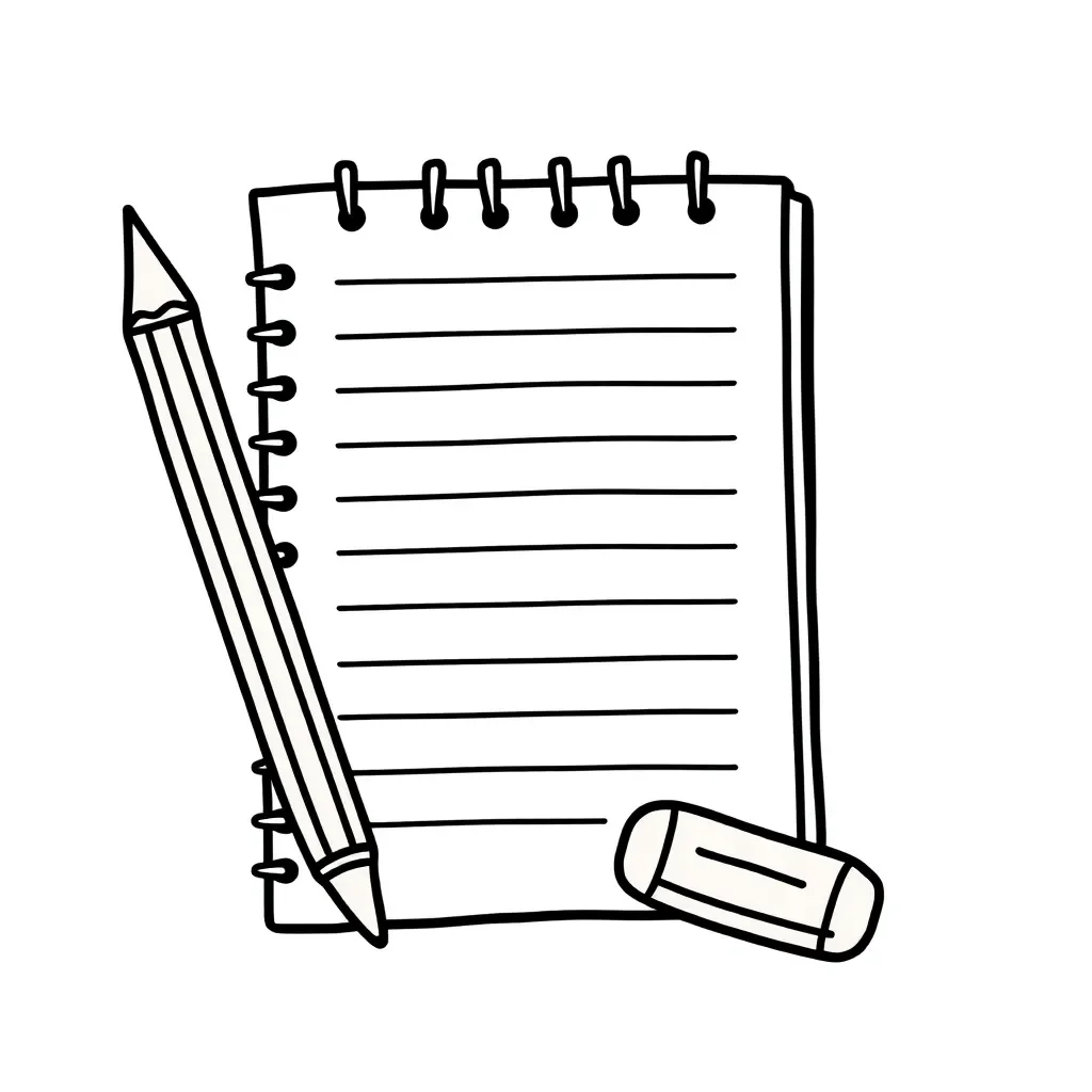 Student practicing neat handwriting