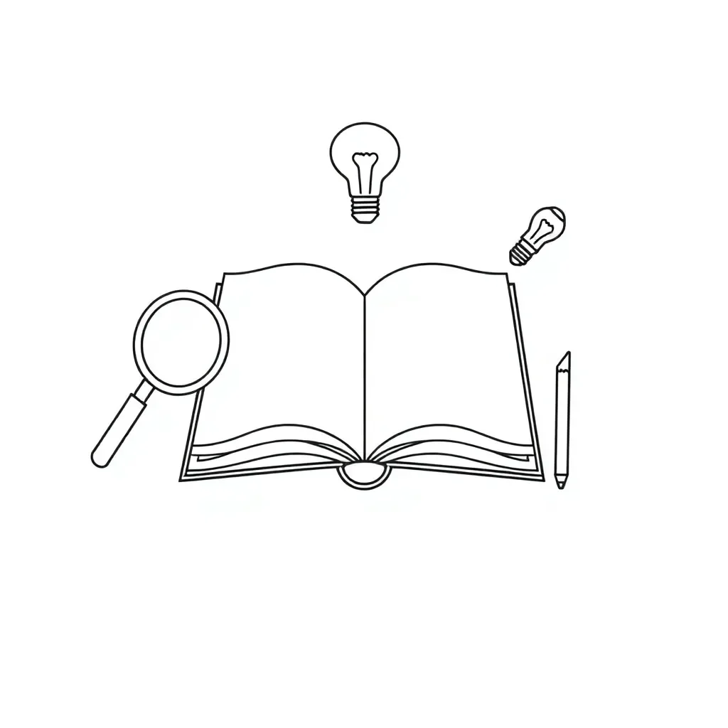 Student reading a book